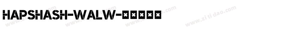 Hapshash-wALw字体转换