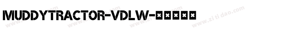 MuddyTractor-VdLw字体转换