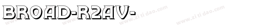 Broad-R2Av字体转换