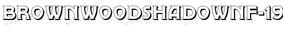 BrownwoodShadowNf-19av字体转换