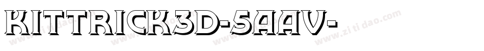 Kittrick3D-5AAv字体转换