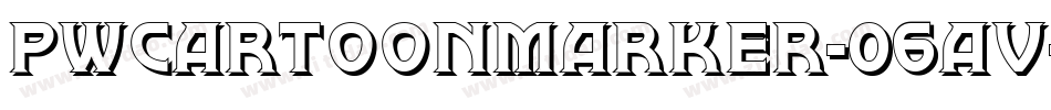 Pwcartoonmarker-06av字体转换