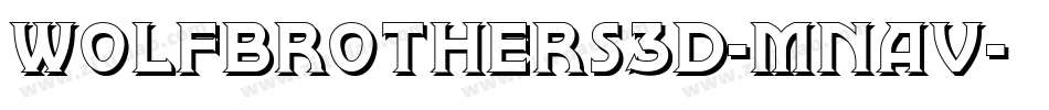WolfBrothers3D-MnAv字体转换
