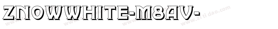 Znowwhite-m8Av字体转换