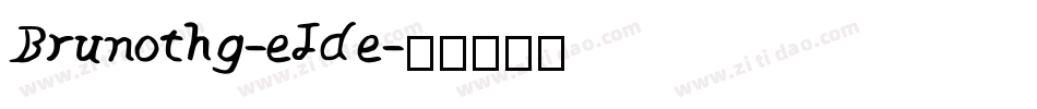 Brunothg-eJde字体转换