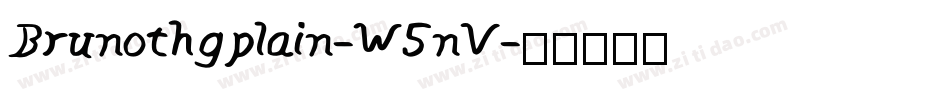 Brunothgplain-W5nV字体转换
