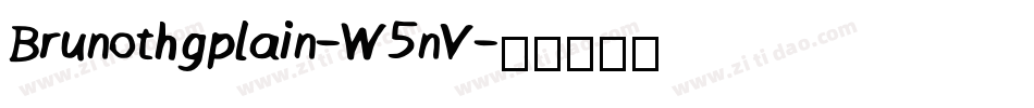 Brunothgplain-W5nV字体转换