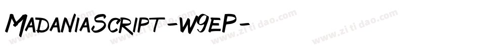 MadaniaScript-w9eP字体转换