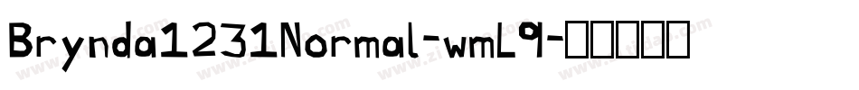 Brynda1231Normal-wmL9字体转换