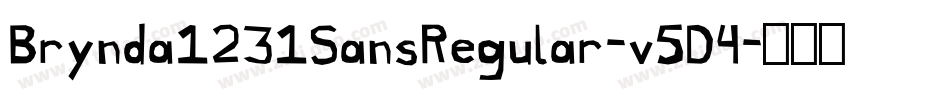 Brynda1231SansRegular-v5D4字体转换