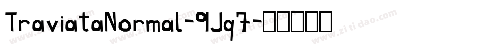 TraviataNormal-9Jq7字体转换