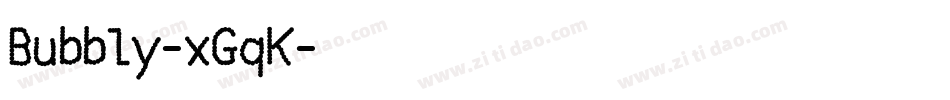 Bubbly-xGqK字体转换