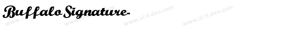 BuffaloSignature字体转换