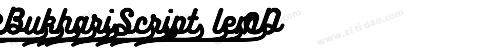 BukhariScript-lemD字体转换
