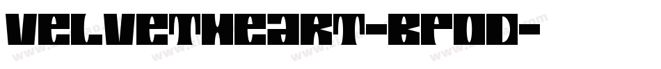 VelvetHeart-BPOd字体转换
