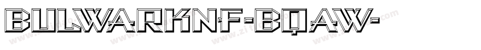 BulwarkNf-Bqaw字体转换