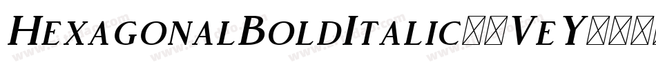 HexagonalBoldItalic-4VeY字体转换