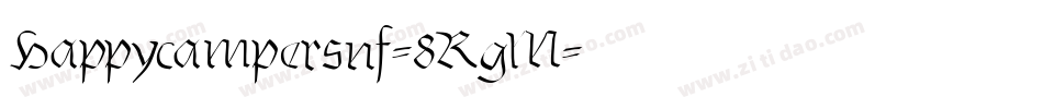 Happycampersnf-8RgM字体转换