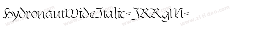 HydronautWideItalic-JRRgM字体转换