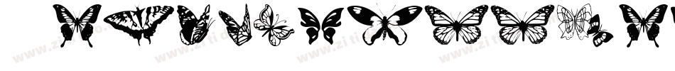 TribalButterflies-Zn5q字体转换
