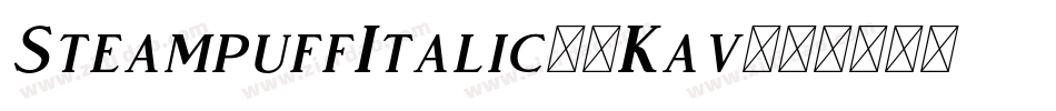 SteampuffItalic-5Kav字体转换