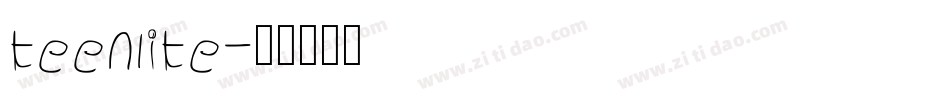 teenlite字体转换