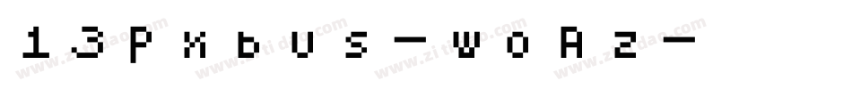 13Pxbus-woRz字体转换 13Pxbus-woRz字体转换