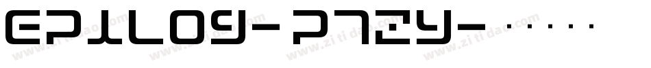 Epilog-p7zy字体转换