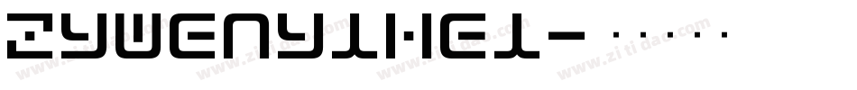ZYWenYiHei字体转换