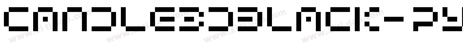 Candle3dBlack-py9D字体转换