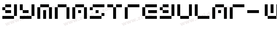 GymnastRegular-w9d2字体转换 GymnastRegular-w9d2字体转换
