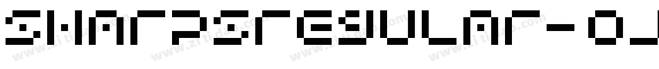 SharpsRegular-OJ9d字体转换