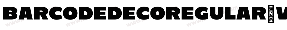 BarcodedecoRegular-W4VG字体转换