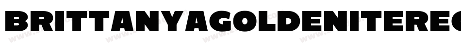 BrittanyaGoldeniteRegular-w1l3x字体转换