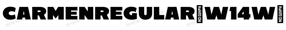 CarmenRegular-w14w字体转换