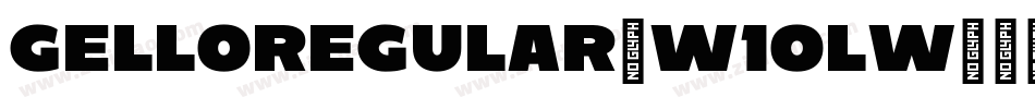 GelloRegular-w1oLw字体转换