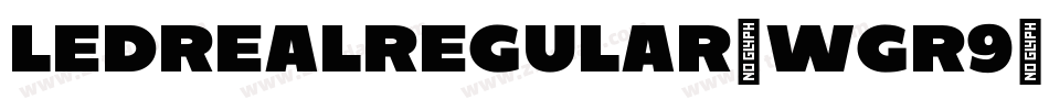 LedRealRegular-wGr9字体转换