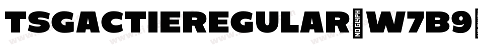 TsgactieRegular-W7B9字体转换 TsgactieRegular-W7B9字体转换