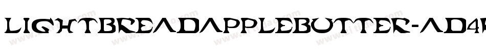 LightBreadAppleButter-ad4R字体转换
