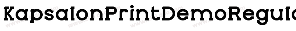 KapsalonPrintDemoRegular-e0Yp字体转换