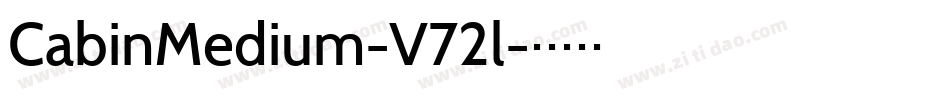 CabinMedium-V72l字体转换