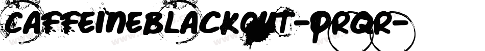 CaffeineBlackout-Prqr字体转换