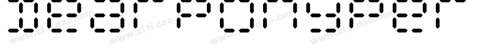 DearponypersonaluseRegular-zDv1字体转换