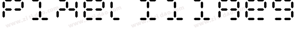 PixelIiiRegular-Z8Xm字体转换