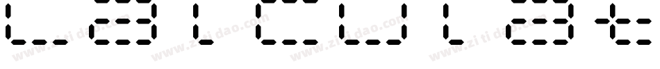 Calculatrix24Regular-4VOp字体转换