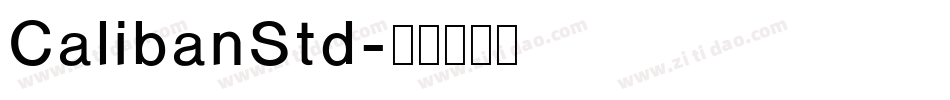 CalibanStd字体转换
