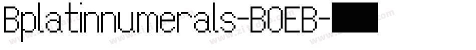 Bplatinnumerals-B0EB字体转换