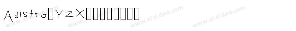 Adistro-YzX68字体转换