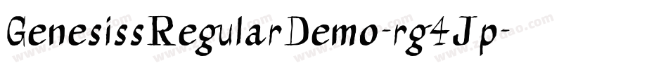 GenesissRegularDemo-rg4Jp字体转换