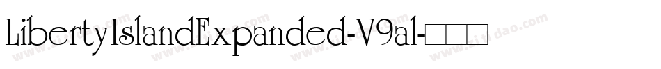 LibertyIslandExpanded-V9al字体转换